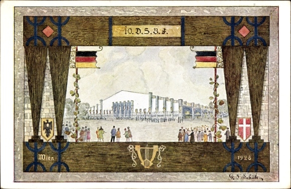 Artist PC Vienna, 10th German Singers&#39; Festival 1928, Singers&#39; Hall