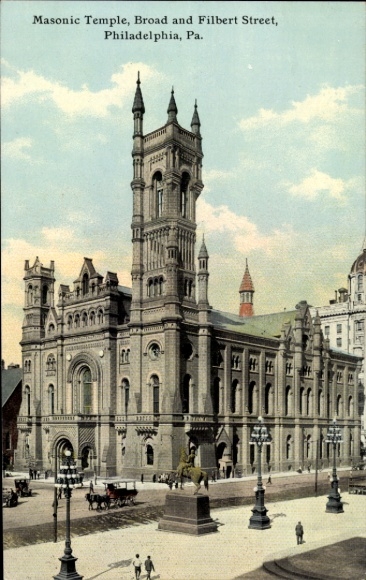 Postcard Philadelphia Pennsylvania USA, Masonic Temple