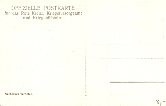 Artist PC Congratulations Pentecost, War Year 1915, Austrian Soldier, Red Cross