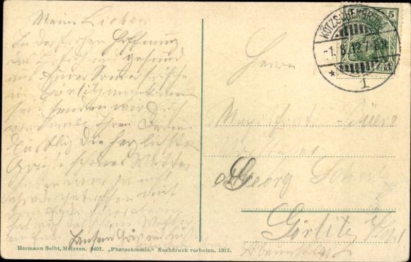 Postcard Kötzschenbrode Radebeul Saxony, Lössnitzgrund, dairy, terrace