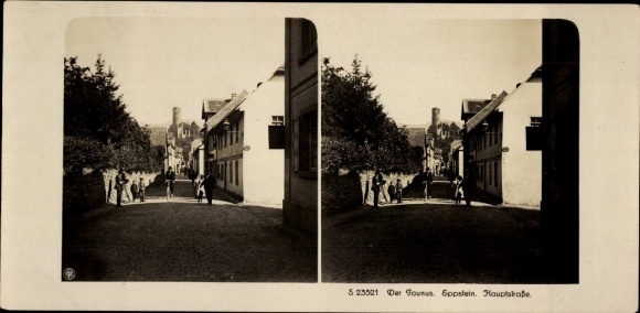Stereo photo Eppstein im Taunus, main street