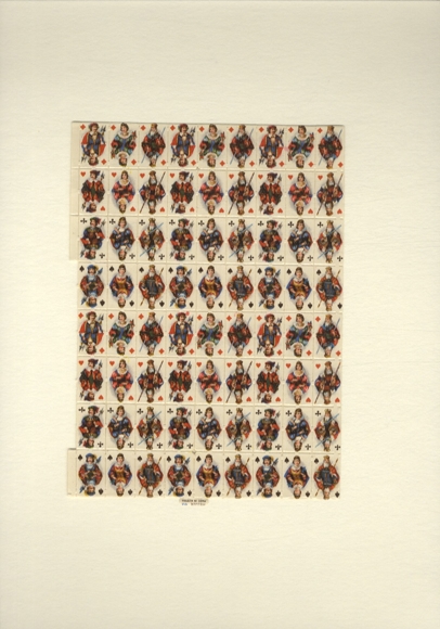 Oblate kompletter Block, Heller 02, Kartenspiel, Größe ca. 13 x 17,5 cm