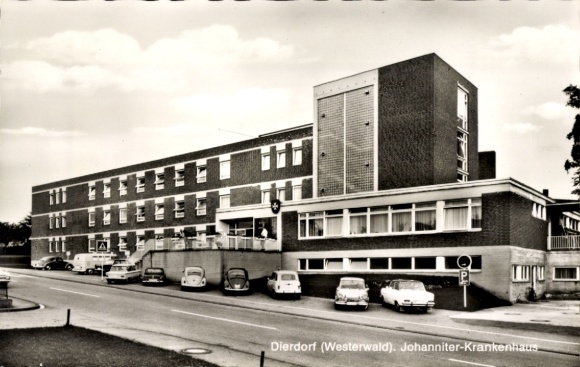 Postcard Dierdorf in the Westerwald, Johanniter Hospital