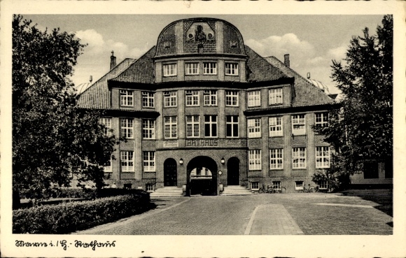 Ak Marne in Holstein Dithmarschen, Rathaus