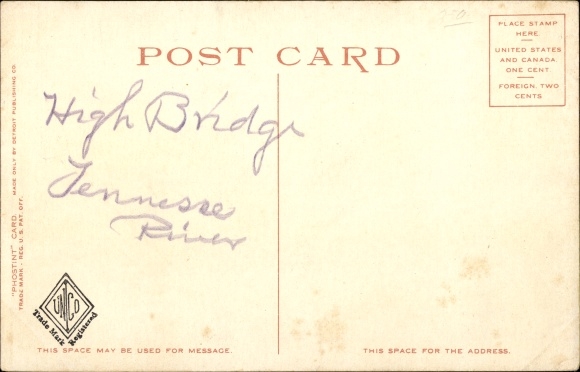 Postcard High Bridge Kentucky USA, High Bridge Station