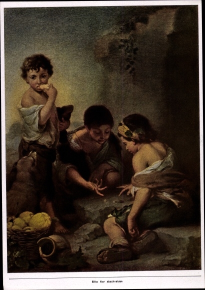 Obraz z kolekcji Malarstwo barokowe, Bartolome Esteban Murillo, gracze w kości