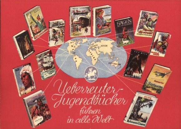 Timetable Ueberreuter youth books, list of books, new publications around 1960