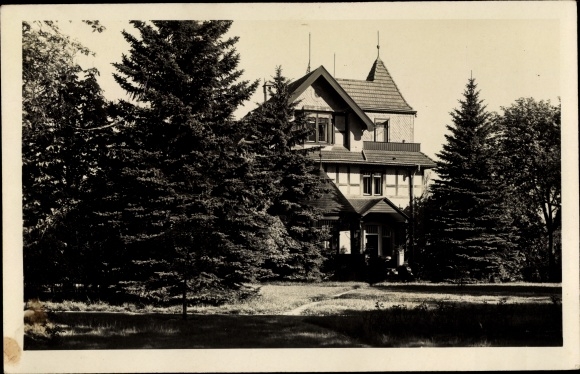 Photo Postcard Rödern Ebersbach Saxony, garden party