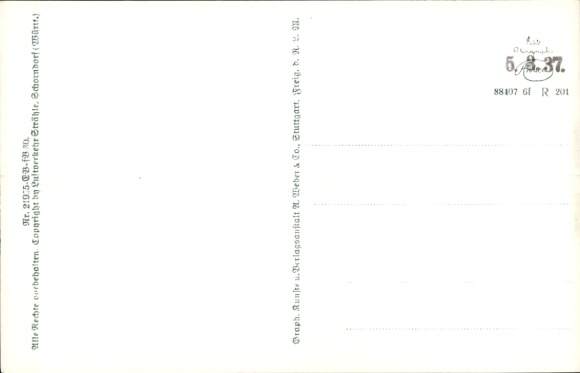 Postcard Bad Herrenalb in the Black Forest, aerial photograph