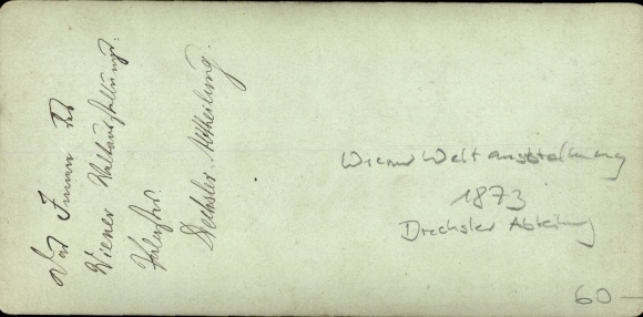 Stereo Photo Vienna, World Exhibition 1873, Turner Department