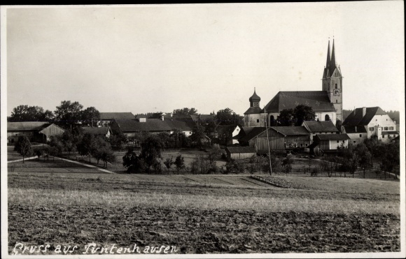 Photo Postcard Tuntenhausen in Upper Bavaria, view of the town, church