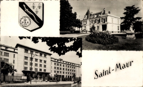 CPA Saint-Maur Val de Marne, Ecole Maternelle, Le Lycée M. Berthelot