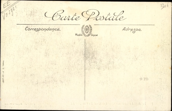 Postcard Thaon les Vosges, New Cities, Gleise