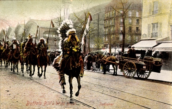 Ak Buffalo Bill's Wild West Show, Indianer, Indians