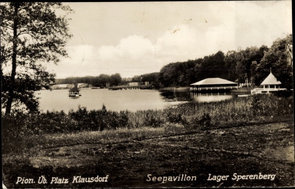 Ak Klausdorf am Mellensee Brandenburg, Pionier Übungsplatz, Seepavillon, Lager Sperenberg