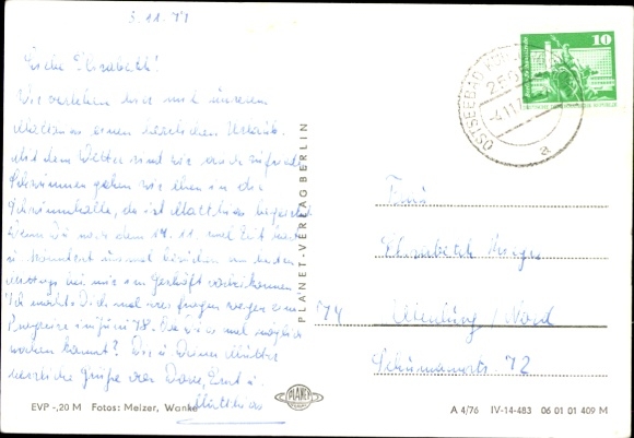Postcard Ostseebad Kühlungsborn, spa house, swimming pool, water pool, swimmers in action