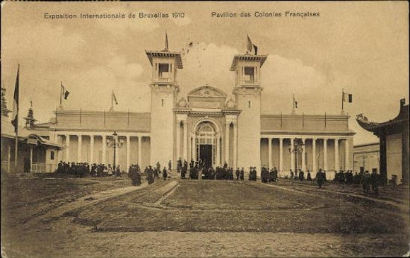 Set von 83 Ansichtskarten, Brüssel Weltausstellung 1910