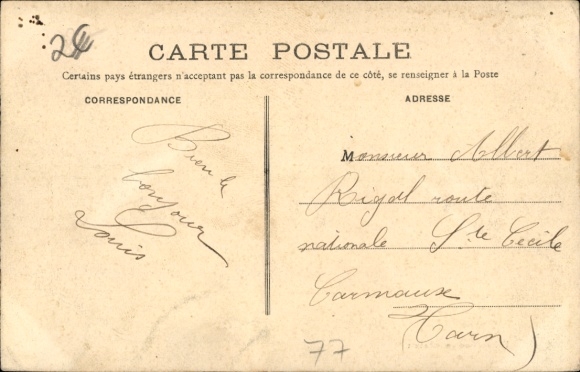 Ak Lorrez le Bocage Seine et Marne, Château du Comte de Ségur
