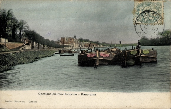 Ak Conflans-Sainte-Honorine Yvelines, Panorama