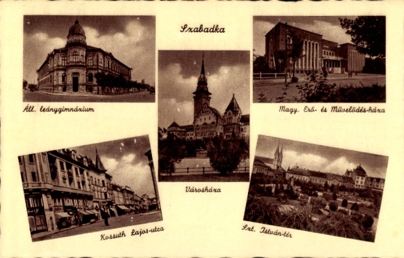 KP Szabadka Subotica Serbia, Różne budynki w Kossuth Lajos utca, All. leánygimnazium