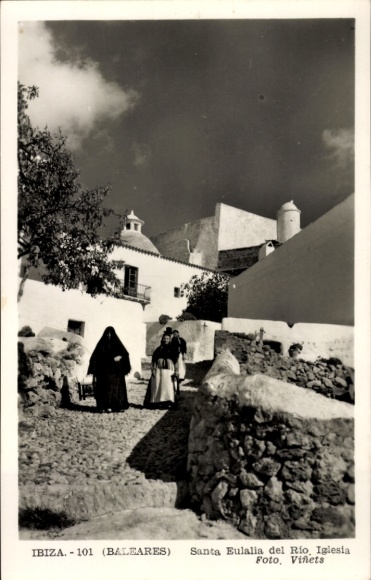 Ak Ibiza Balearische Inseln, Santa Eulalia del rio Iglesia