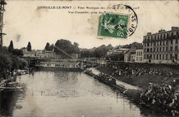 Ak Joinville le Pont Val de Marne, Fetes Nautiques