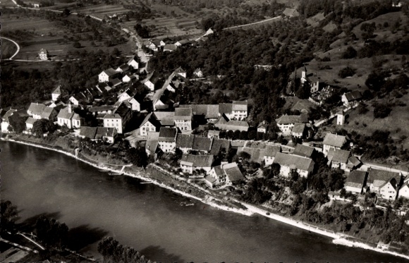 Ak Kadelburg Küssaberg Baden Württemberg, Luftaufnahme