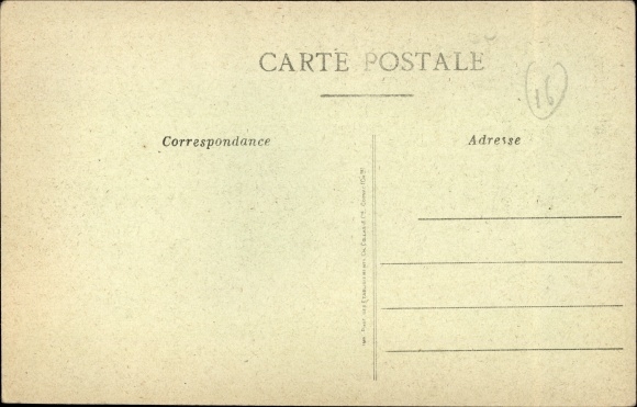 Postcard Cognac Charente, railway station