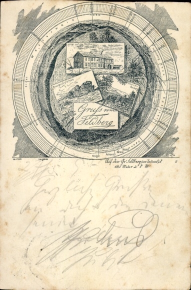 Postcard Feldberg im Taunus near Niederreifenberg Schmitten im Taunus, mountain hut
