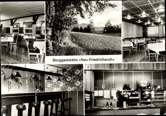 Postcard Affalter Lößnitz in the Ore Mountains of Saxony, mountain restaurant “Neu-Friedrichsruh”
