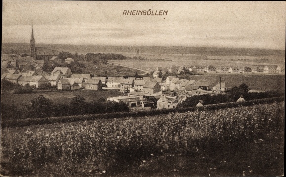 Postcard Rheinböllen in the Hunsrück, view of the town