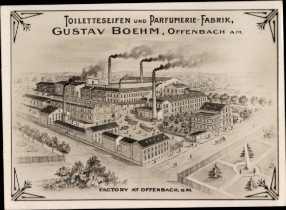 Photo Offenbach am Main Hessen, Toilet Soap and Perfume Factory Gustav Boehm
