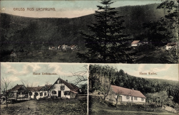 KP Ursprung, widok ogólny, dom Entzmanna, dom Kube