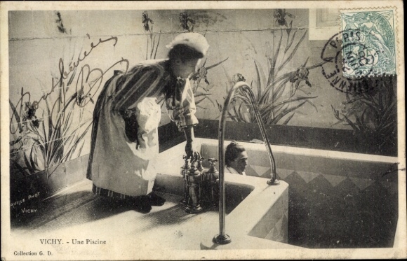 Postcard Vichy Allier, spa