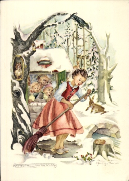 Artist PC Schwarz Torinus, Anna, The Three Little Men in the Forest, Fairy Tales, Brothers Grimm