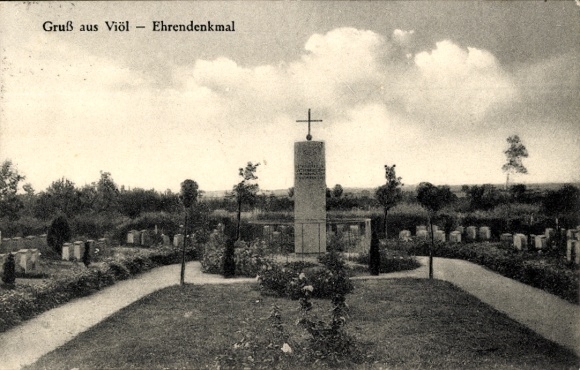 Ak Viöl in Noord-Friesland, eremonument
