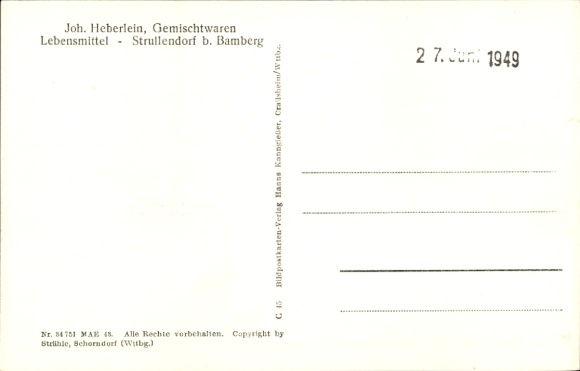 Ak Strullendorf in Oberfranken, Fliegeraufnahme