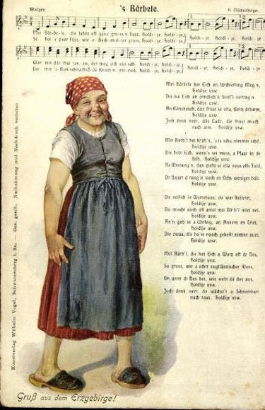 30 individual song cards, Anton Günther