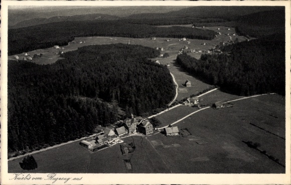 Postcard Kniebis Freudenstadt in the Black Forest, aerial photograph