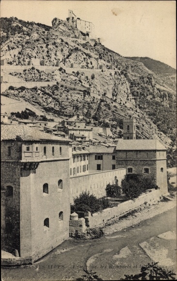 Postcard Basses Alpes, locality