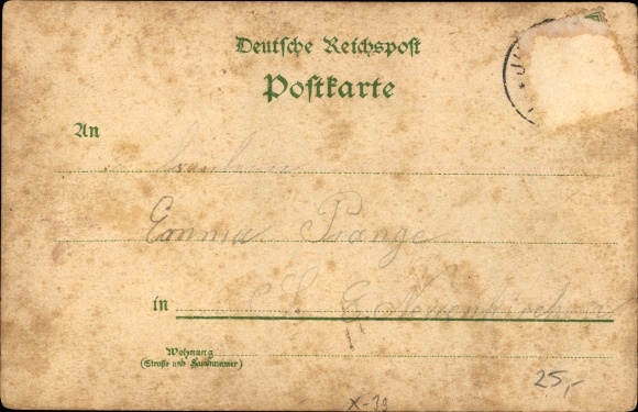 Litho Ihlienworth in Niedersachsen, Meierei, Postamt, Fohlenstall, St. Wilhadikirche