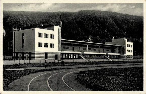 Ak Bad Blankenburg in Thüringen, Turnerschafterhaus,  Thüringen, zeitgenössische Architektur, Sch