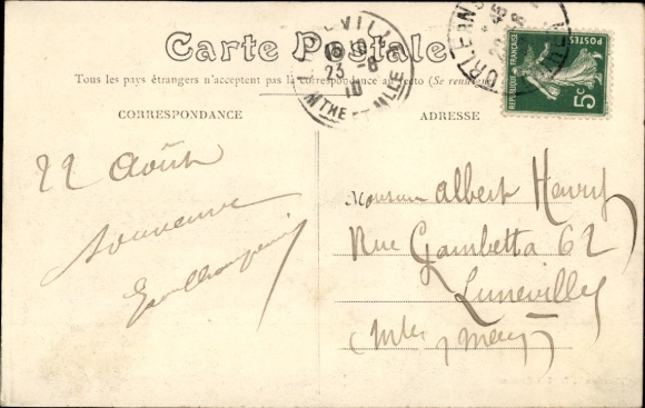 Postcard Orléans Loiret, Joan of Arc festivities, carrying ambulances