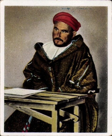 Collector's picture The Post-War Period 100, April 1926 Abd el Krim, Moroccan. Freedom fighters, internment