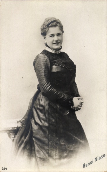 Ak Schauspielerin Hansi Niese, Portrait