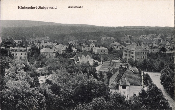 Postcard Dresden Klotzsche Koenigswald, Auenstrasse