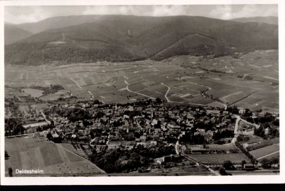Postcard Deidesheim in the Palatinate, aerial photograph of the town