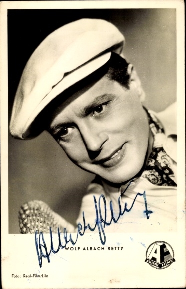Ak Schauspieler Wolf Albach Retty, Portrait, Autogramm, Mütze