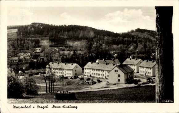 Ak Thermalbad Wiesenbad im Erzgebirge, Neue Siedlung