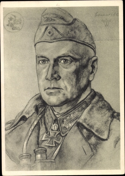 Artist PC Willrich, Wolfgang, Lieutenant General Crüwell, Panzer Division of the Wehrmacht, II. WW